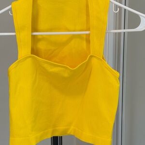 Vibrant Yellow Women's Crop Top